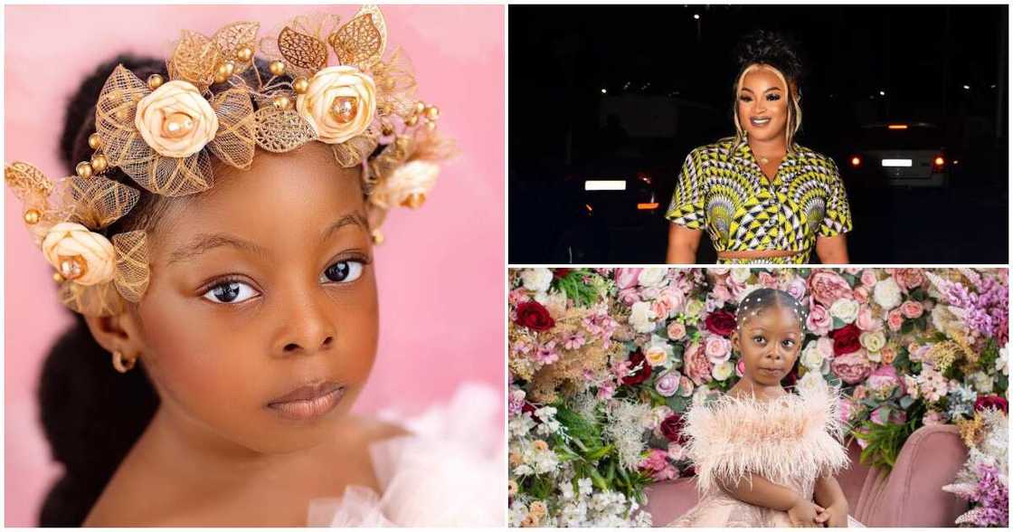 Young Model And Daughter Of Ghanaian Designer Sima Brew Slays In A Shiny Lace Gown And Ponytail Hairstyle Young Model And Daughter Of Ghanaian Designer Sima Brew Slays In A Shiny Lace Gown And Ponytail Hairstyle
