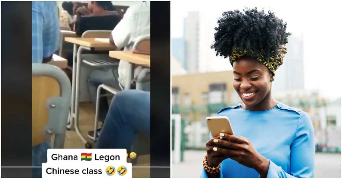 Chinese class at University of Ghana Chinese class at University of Ghana