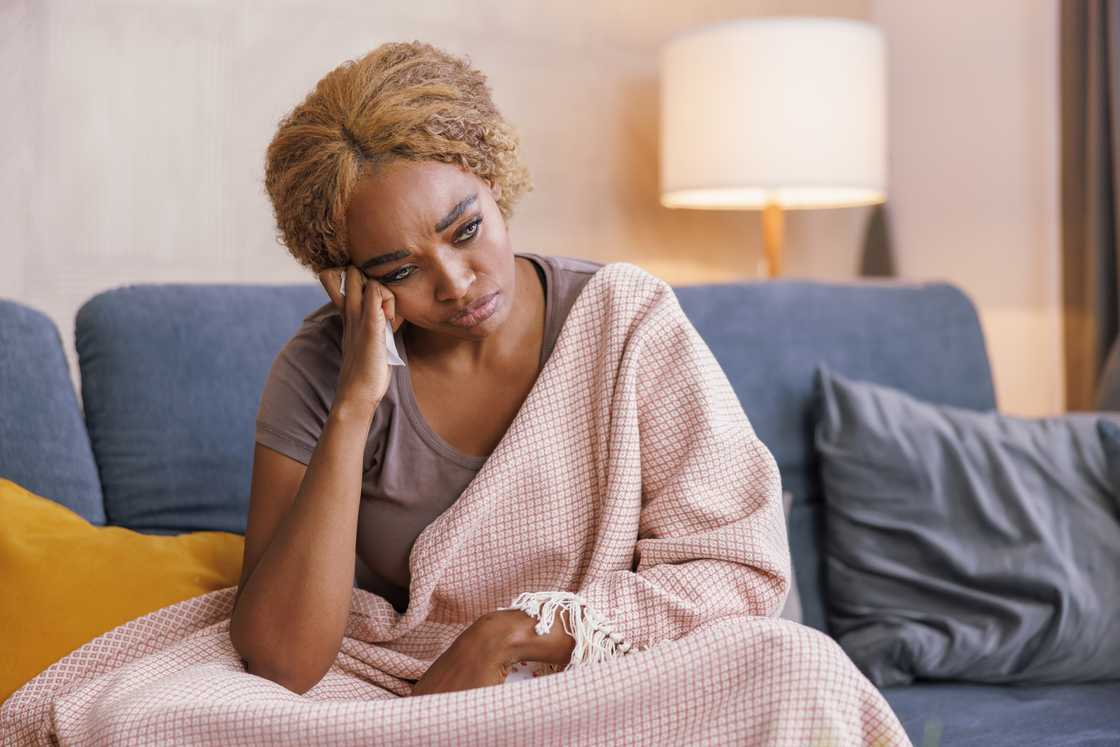 A sad lady A sad lady