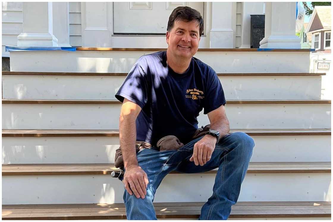 Charlie Silva seated at a jobsite
