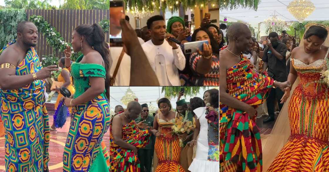 Kofi Kinaata, Diana Hamilton at wedding of Despite's baby mama Kofi Kinaata, Diana Hamilton at wedding of Despite's baby mama
