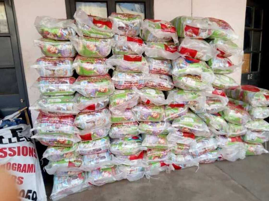 An image of bags of rice An image of bags of rice