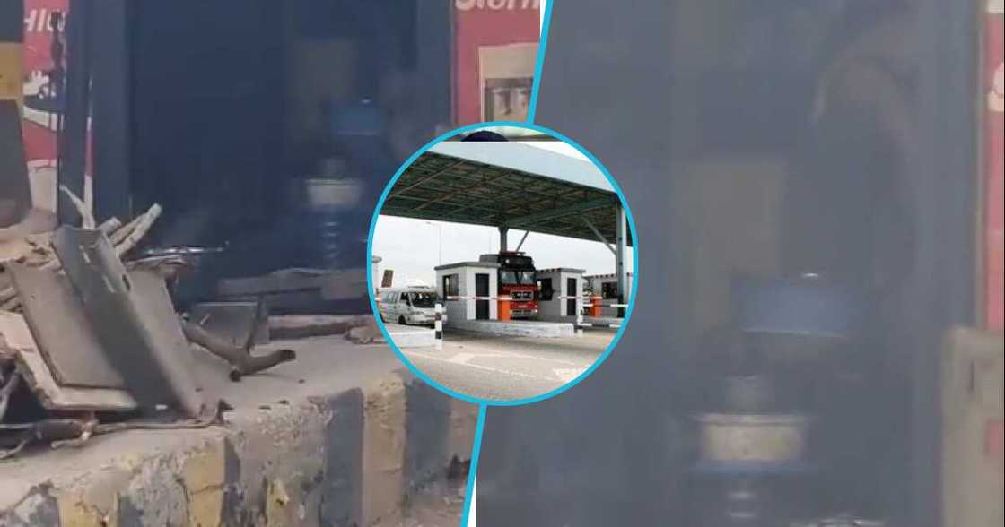 Toll booth in Ghana Toll booth in Ghana