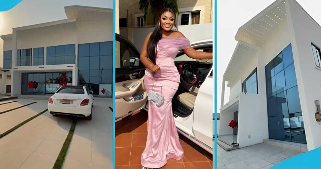 Ghanaian lady, luxury home, celebrate achievement, social media. Chelsea. Ghanaian lady, luxury home, celebrate achievement, social media. Chelsea.