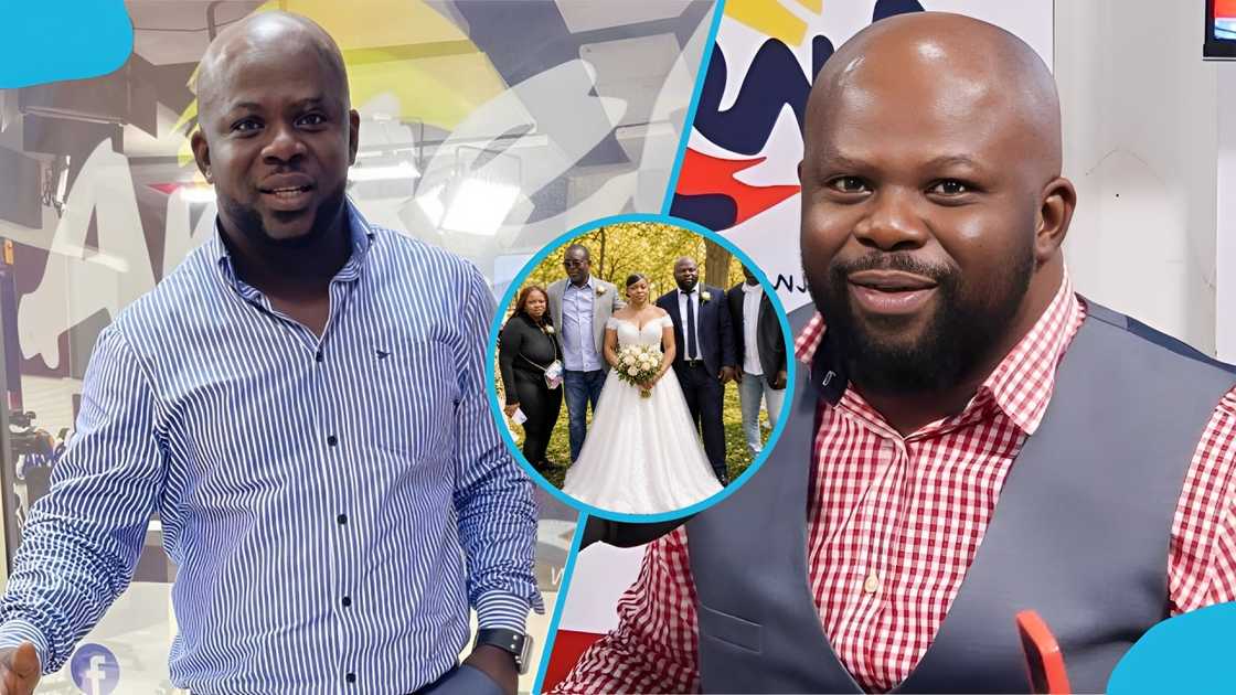 SK Ameyaw wedding, Samuel Ameyaw, Angel FM, Angel FM presenter, Ghanaian sports personality, New Jersey wedding, Celebrity marriage, Wedding ceremony photos