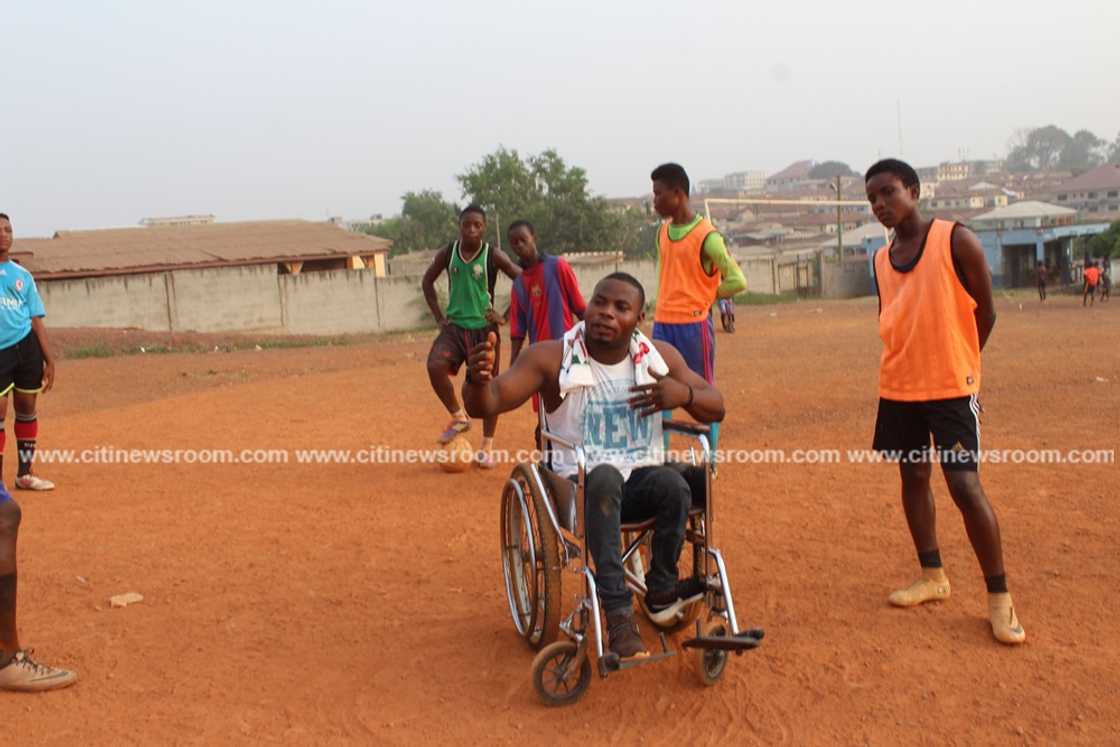 Story of Coach Sympathy who lost his legs at age 9 until Nana Ama McBrown ‘saved’ him (Photos, Video) Story of Coach Sympathy who lost his legs at age 9 until Nana Ama McBrown ‘saved’ him (Photos, Video)