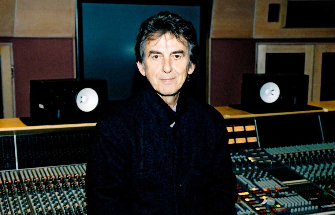 George Harrison poses for a portrait at Capitol Records George Harrison poses for a portrait at Capitol Records