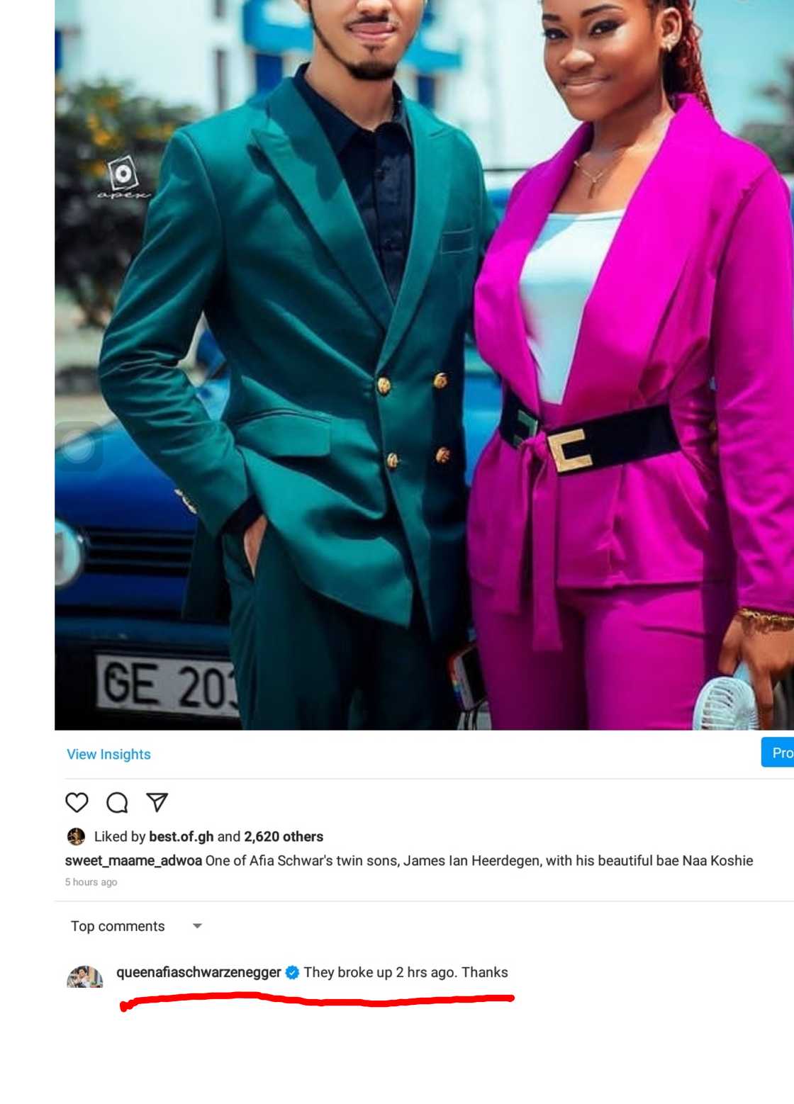 Afia Schwar's Twin Son James Ian Heerdegen And Girlfriend Break Up After Viral Bedroom Photo Afia Schwar's Twin Son James Ian Heerdegen And Girlfriend Break Up After Viral Bedroom Photo