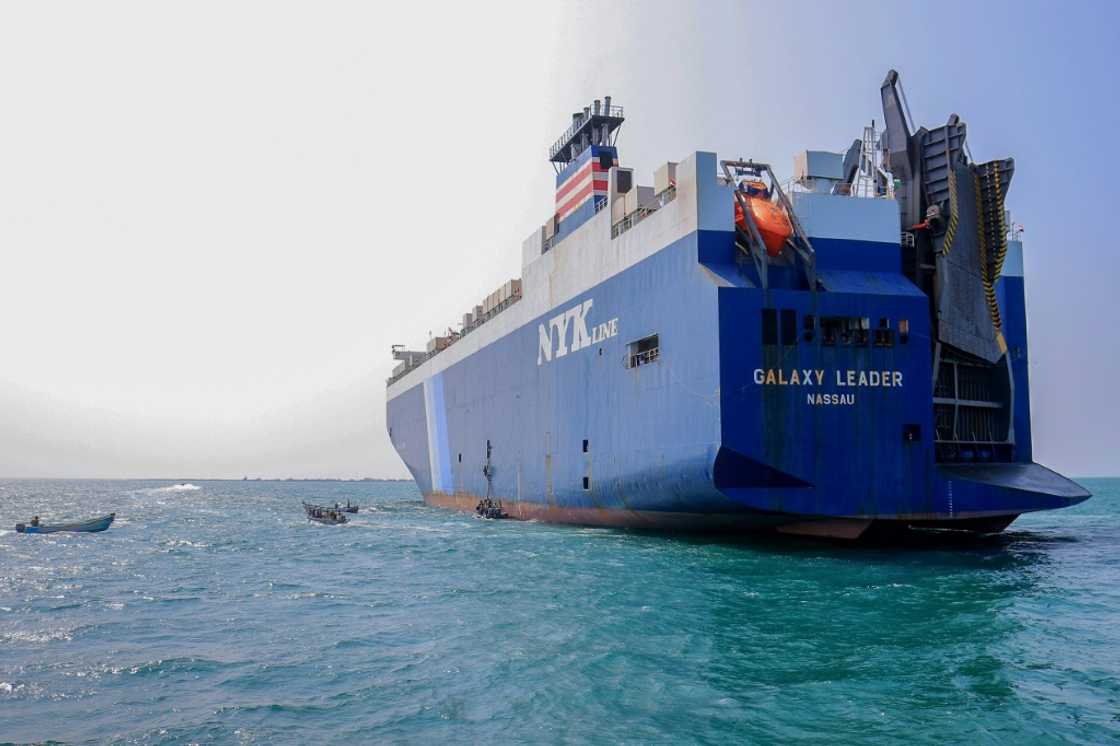 Huthi fighters seized the Galaxy Leader cargo ship last year, one of several attacks on Red Sea shipping Huthi fighters seized the Galaxy Leader cargo ship last year, one of several attacks on Red Sea shipping