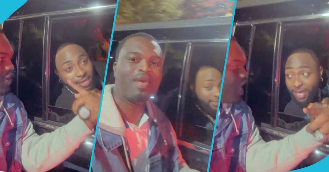 Davido and Ghanaian blogger GH Hyper in pics