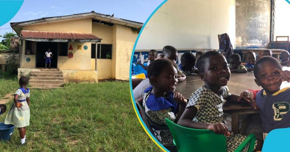 School, Tinkong, Basic Education, Classroom block, Akuapem North, Pupils, Student School, Tinkong, Basic Education, Classroom block, Akuapem North, Pupils, Student
