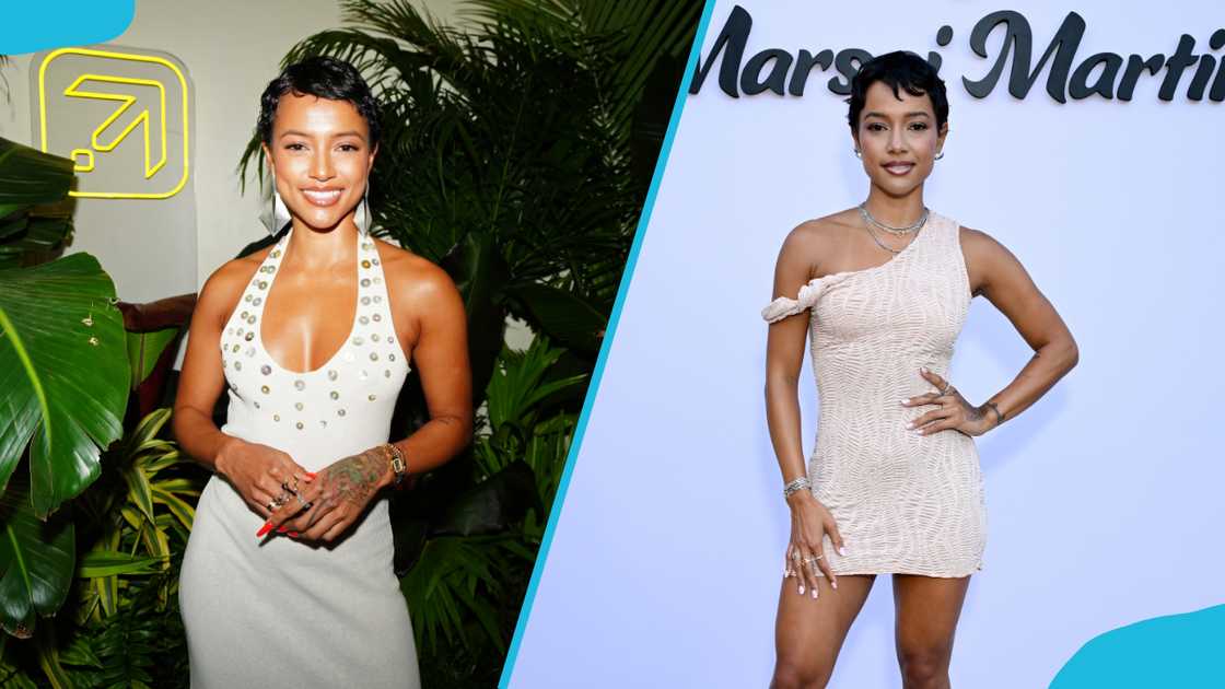 Karrueche Tran during the New Orleans Jazz Fest (L) and the Pretty Little Things x Marsai Martin Exclusive Launch Party (R) Karrueche Tran during the New Orleans Jazz Fest (L) and the Pretty Little Things x Marsai Martin Exclusive Launch Party (R)