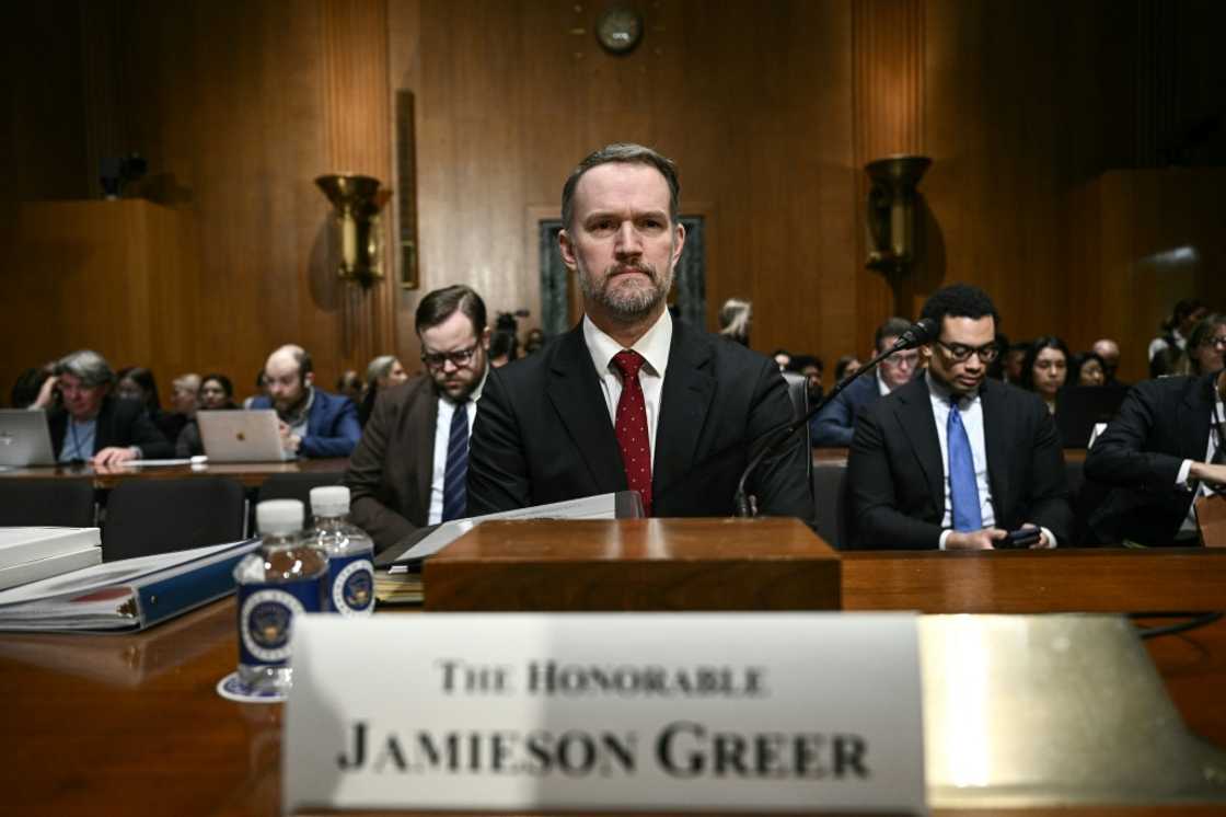 US Trade Representative Jamieson Greer takes his seat upon arrival at the start of a Senate Finance Committee hearing on President Donald Trump's trade policies US Trade Representative Jamieson Greer takes his seat upon arrival at the start of a Senate Finance Committee hearing on President Donald Trump's trade policies