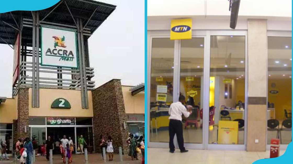 MTN office in Accra Mall, Ghana MTN office in Accra Mall, Ghana