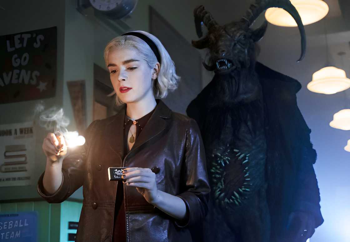 Sabrina Spellman in action