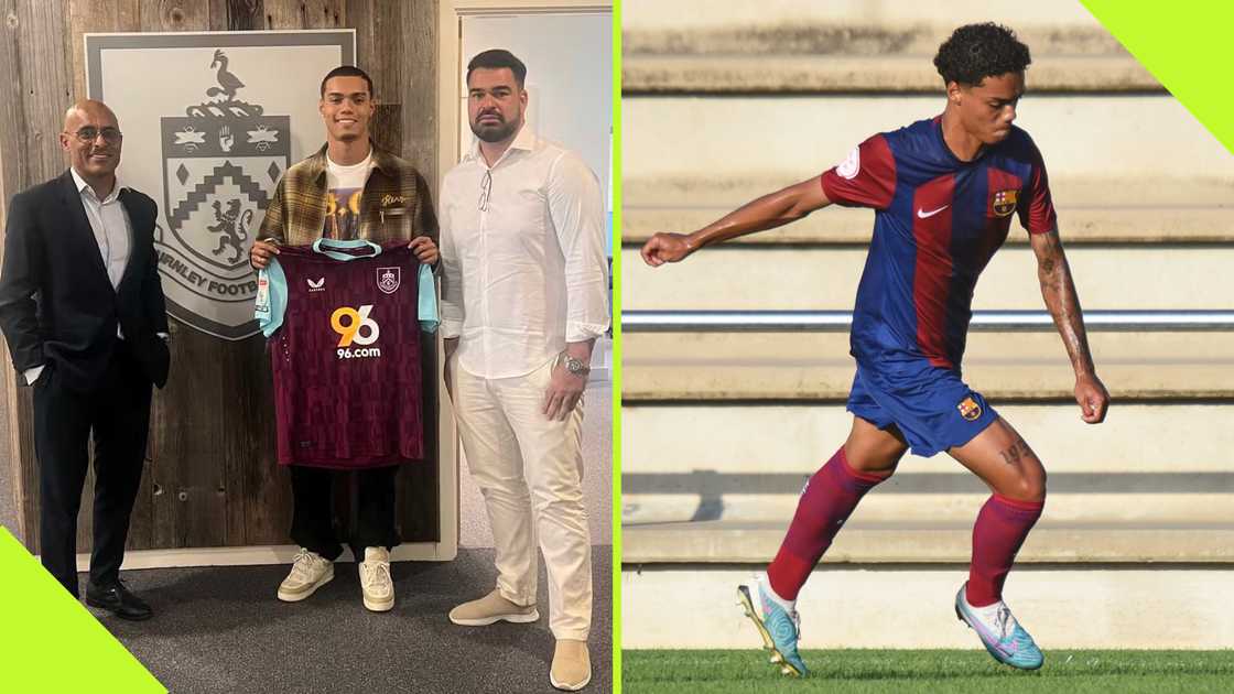 Ronaldinho’s son Joao Mendes left Barcelona for Burnley after a brief spell with the Catalan giants. Ronaldinho’s son Joao Mendes left Barcelona for Burnley after a brief spell with the Catalan giants.