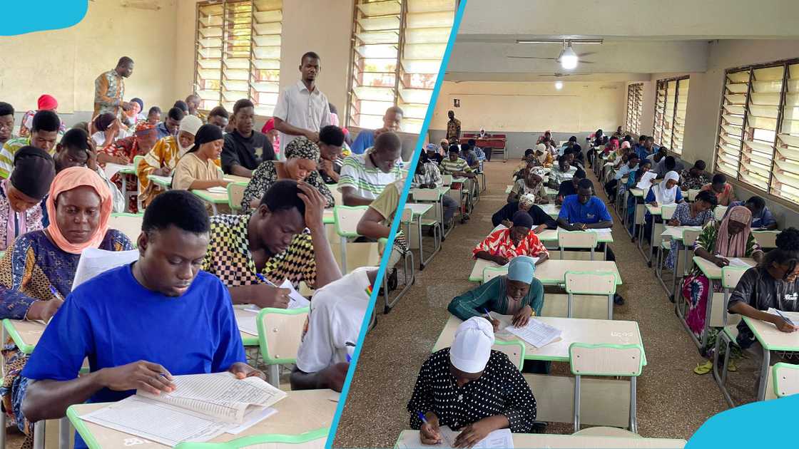 TATU student during the examination. TATU student during the examination.