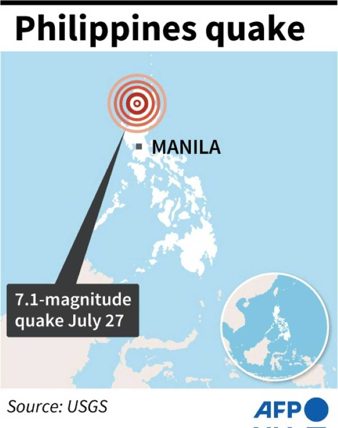 A huge earthquake hit the Philippines on Wednesday A huge earthquake hit the Philippines on Wednesday