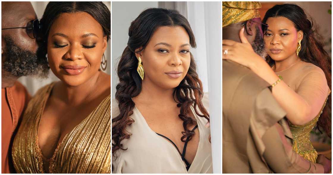 Wedding Dresses: Ghanaian Fashion Designer Mina Evans Ties The Knot In A Timeless Glittering Kente Gown Wedding Dresses: Ghanaian Fashion Designer Mina Evans Ties The Knot In A Timeless Glittering Kente Gown