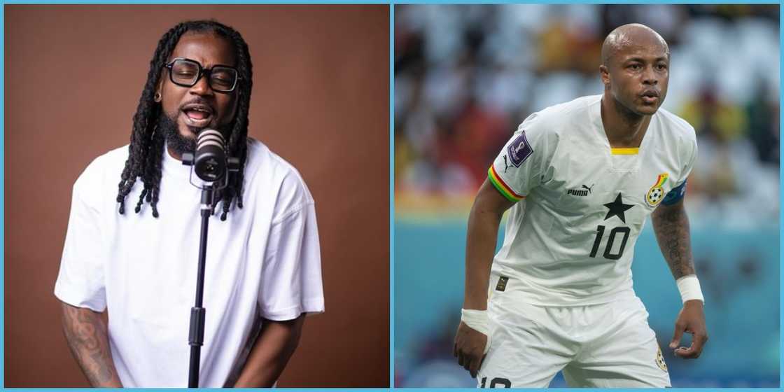 Samini defends Andre Ayew over handball penalty: "Cut him some slack" Samini defends Andre Ayew over handball penalty: "Cut him some slack"