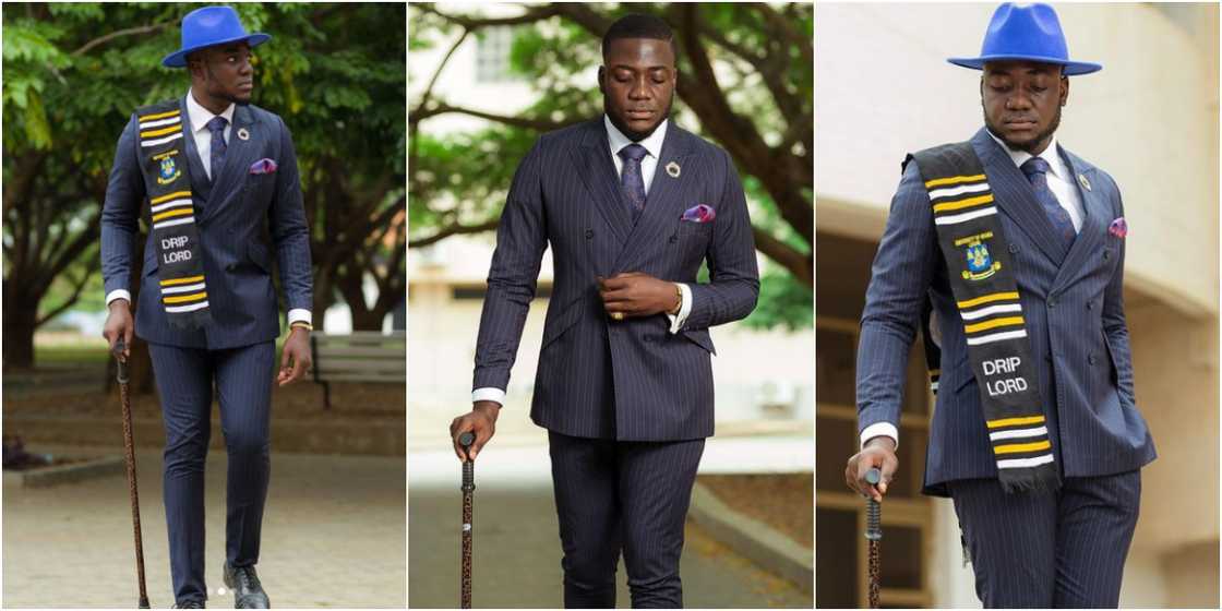 Yes, I did it - Ghanaian student celebrates as he graduates with law degree from Legon