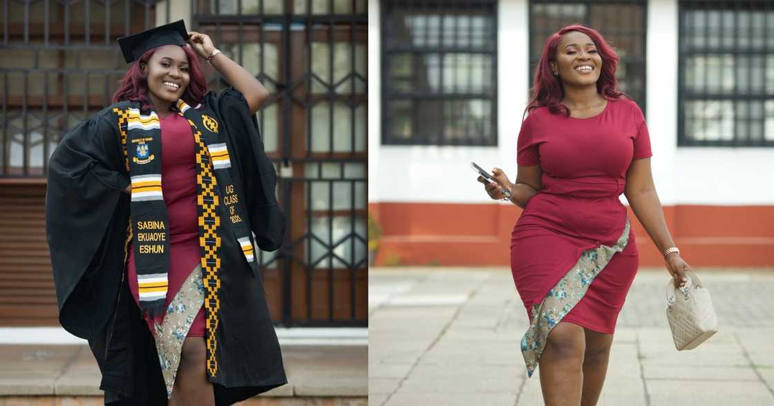 University of Ghana student celebrate graduating with second class University of Ghana student celebrate graduating with second class