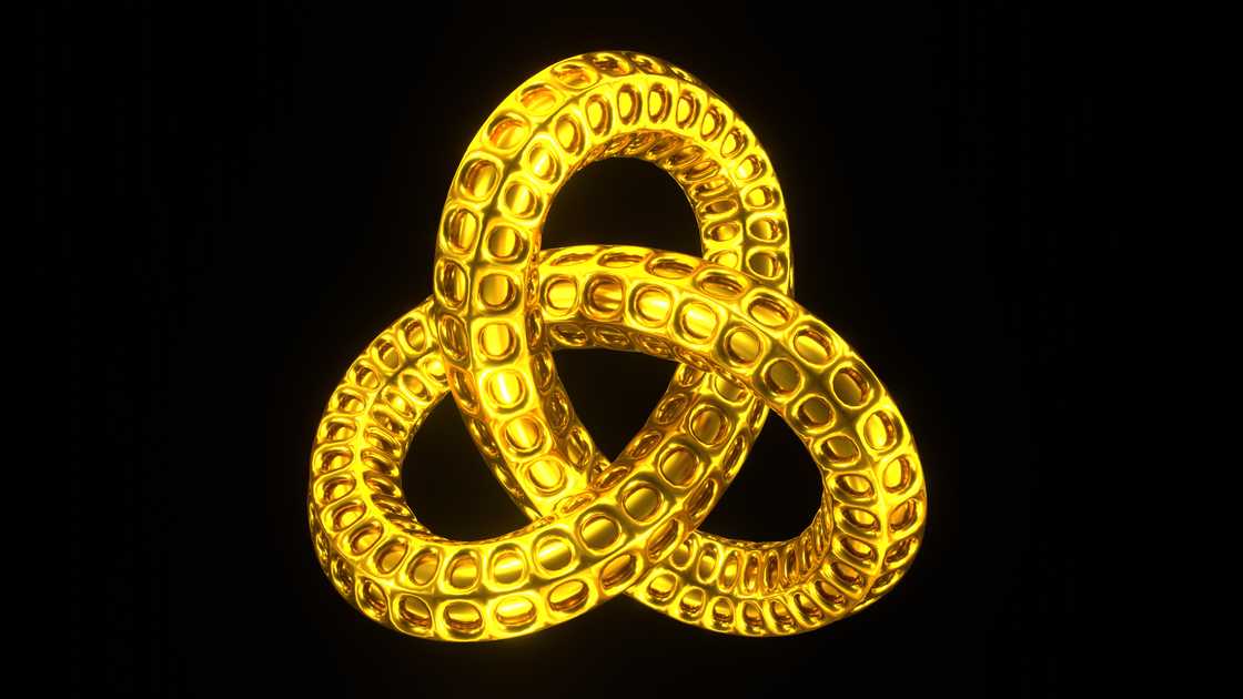 Golden triquetra