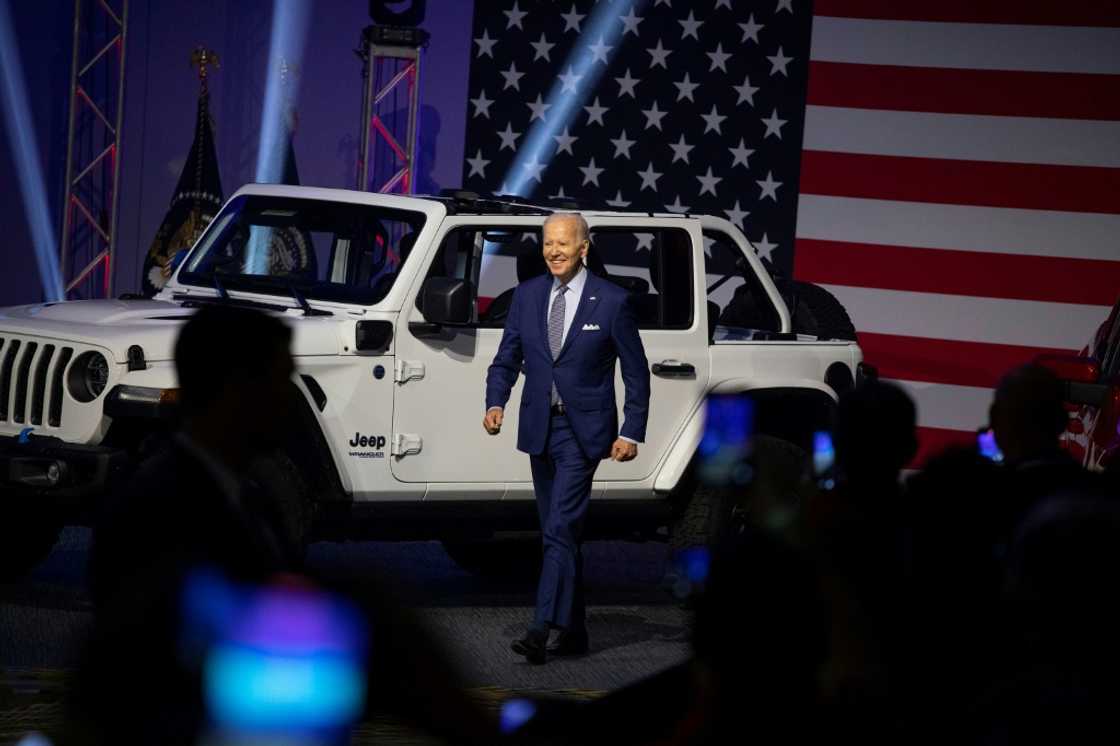 President Joe Biden gave a boost to the 2022 Detroit Auto Show, which has been scaled back from its glory days before the Covid-19 pandemic President Joe Biden gave a boost to the 2022 Detroit Auto Show, which has been scaled back from its glory days before the Covid-19 pandemic