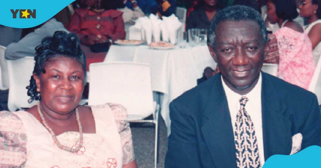 Kufuor Pens Lovely Tribute To Late Wife As Burial Gets Underway: "Fare Thee Well...My Dearest Love"