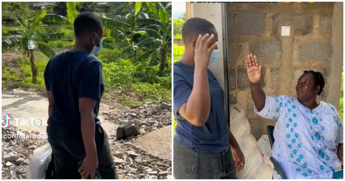 A Ghanaian mother complaining about her daughter's hairstyle A Ghanaian mother complaining about her daughter's hairstyle