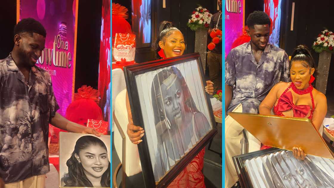 Nana Ama McBrown, Ansah the Artist, Onua Showtime, McBrown's movies, Drawings about McBrown Nana Ama McBrown, Ansah the Artist, Onua Showtime, McBrown's movies, Drawings about McBrown