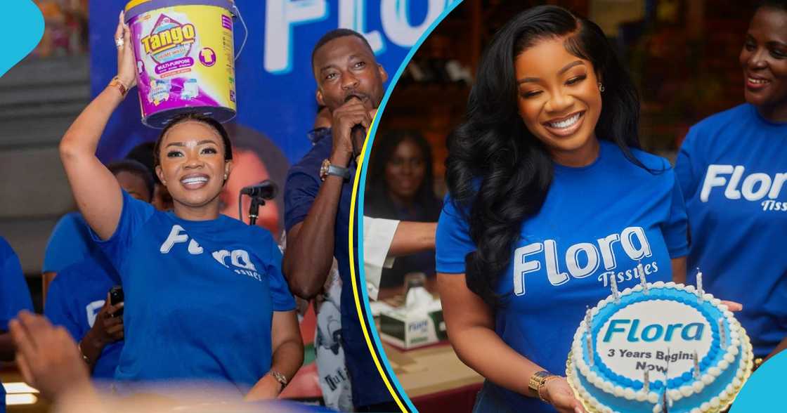 Brand ambassador of Flora Tissues, Serwaa Amihere