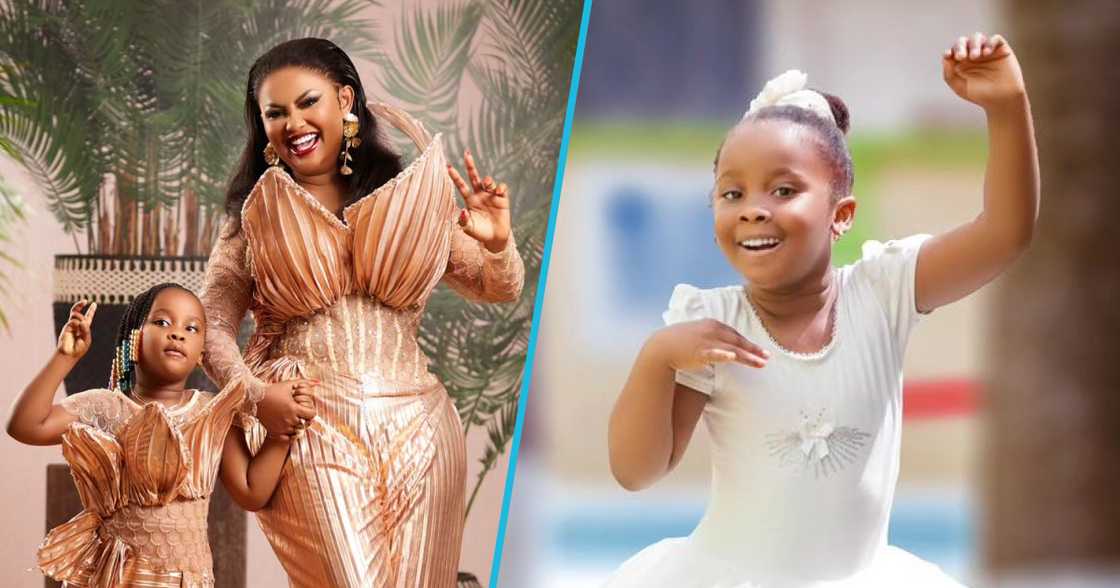 Baby Maxin and her mother Nana Ama McBrown Baby Maxin and her mother Nana Ama McBrown