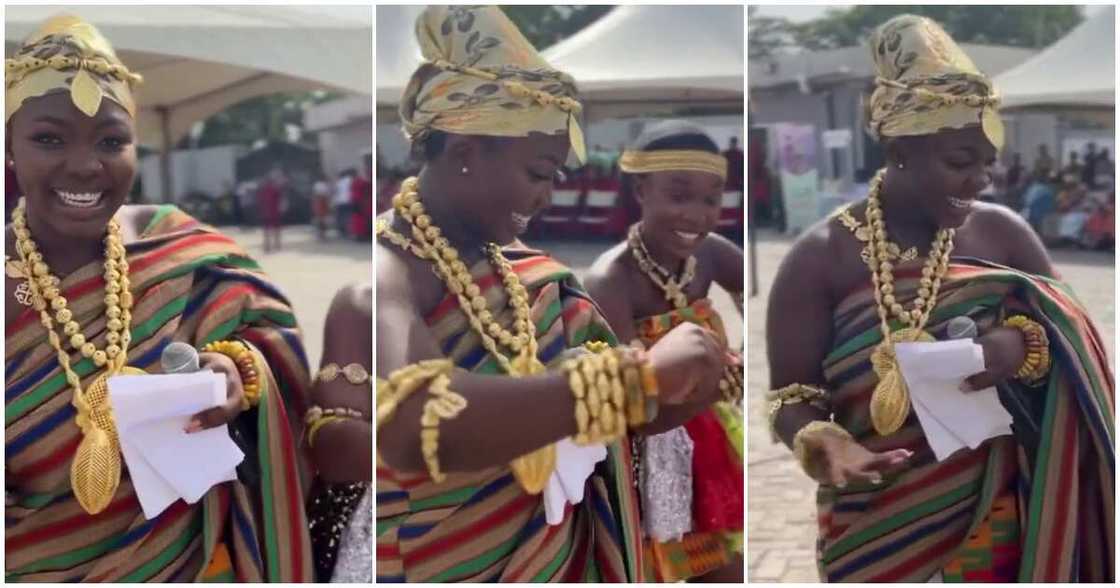 Felicia Osei in kente