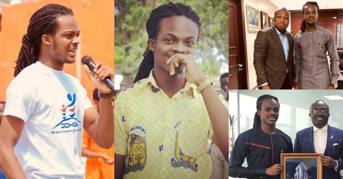 Meet the former Accra Aca student with dreadlocks who is changing lives after school