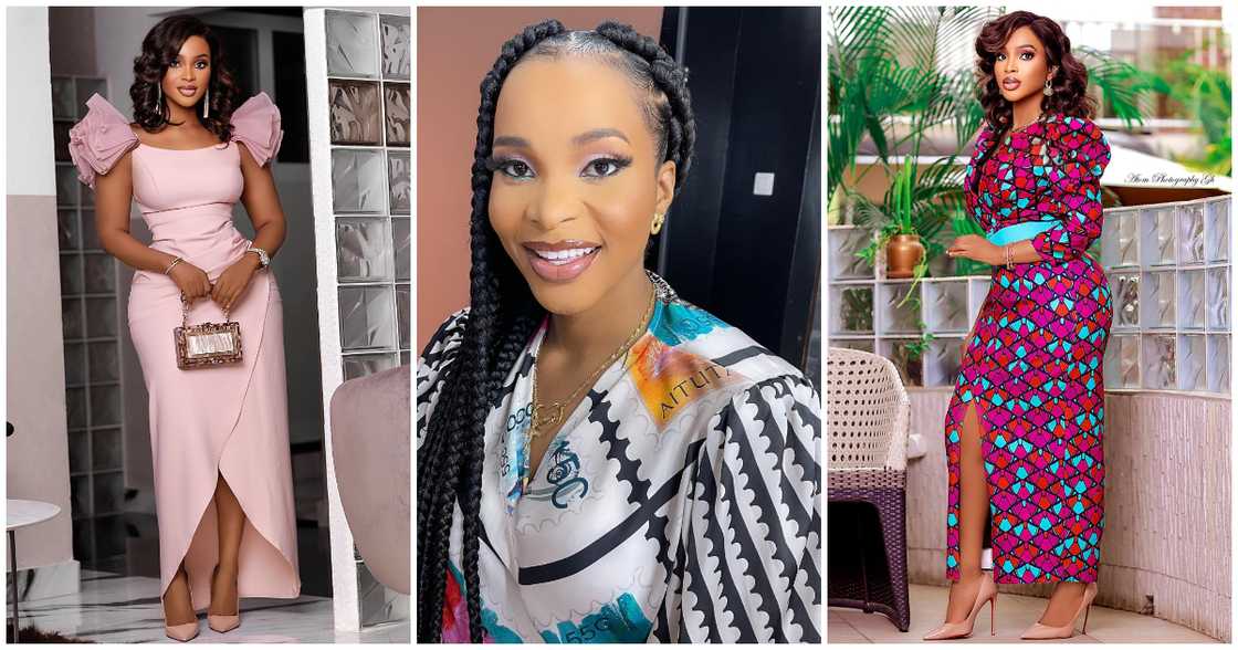 Benedicta Gafah Glows In Red Flowery Dress; Many Fans React Benedicta Gafah Glows In Red Flowery Dress; Many Fans React
