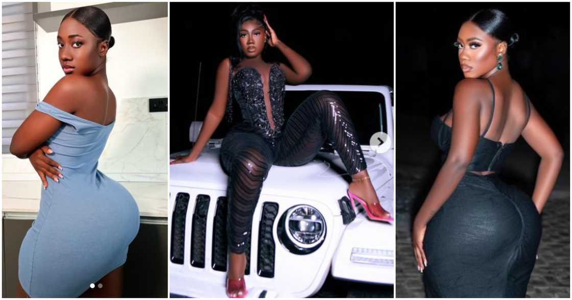 Hajia Bintu flaunts her curvy look. Hajia Bintu flaunts her curvy look.