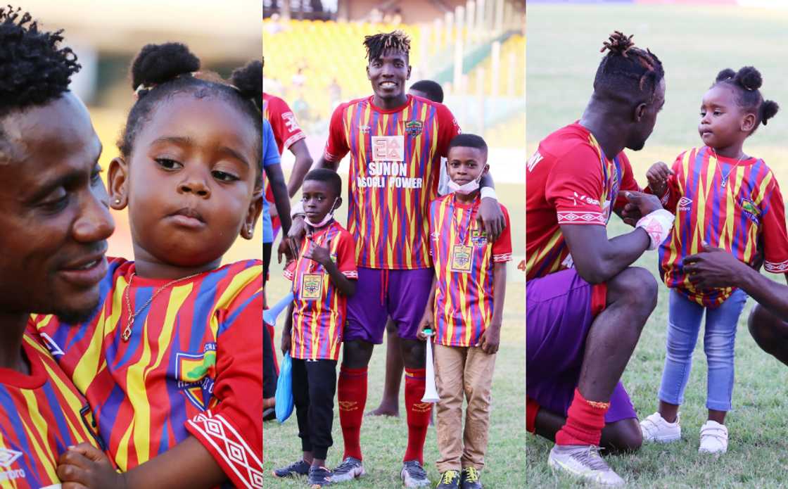Adorable photos of Hearts players celebrating league triumph with their kids pops up