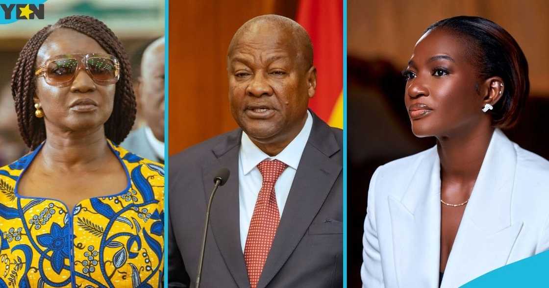 Joyce Bawah Mogtari, President John Mahama, Clara B, Arthur, CEO of GhIPPS, Bank of Ghana. Joyce Bawah Mogtari, President John Mahama, Clara B, Arthur, CEO of GhIPPS, Bank of Ghana.