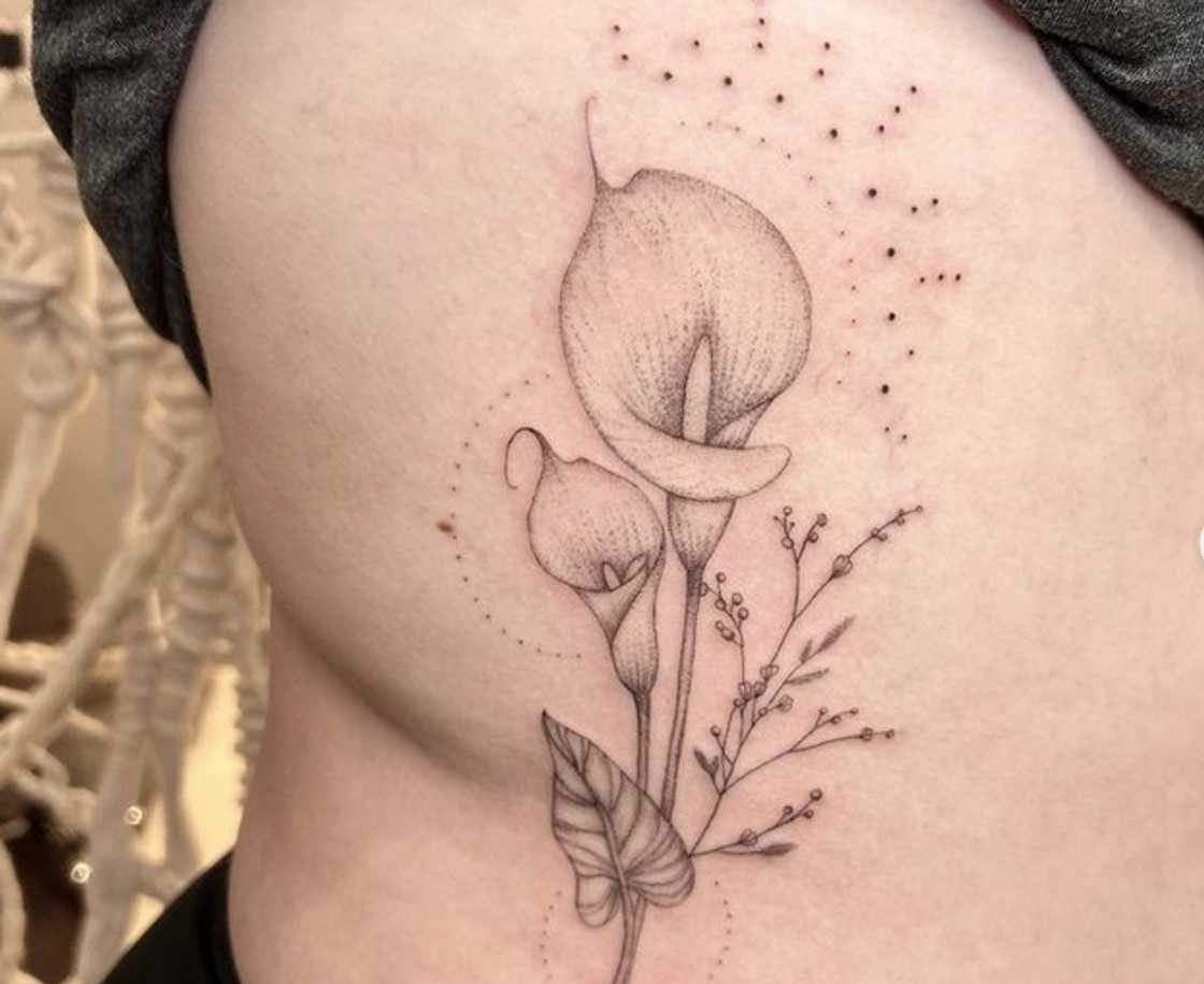 Calla Lily flower tattoo