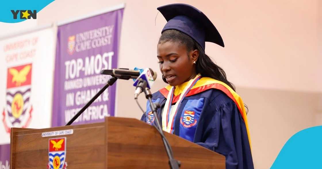 Hilda Abena Wilson, Ghanaian lady, UCC, valedictorian, graduation ceremony