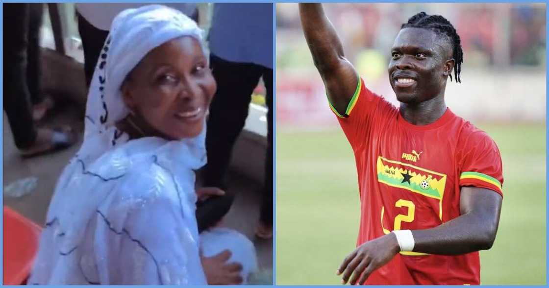 Photo of Alidu Seidu and her mom Photo of Alidu Seidu and her mom