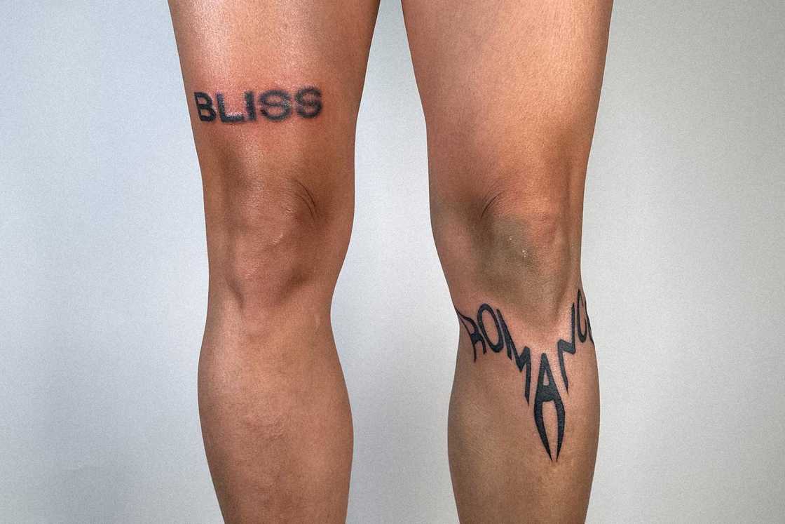 knee tattoos for men