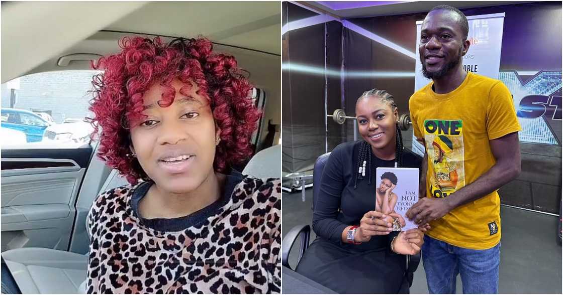 Photo of lady abroad and Yvonne Nelson Photo of lady abroad and Yvonne Nelson