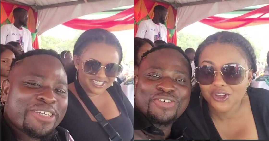 Nana Ama McBrown and Bro Sammy Nana Ama McBrown and Bro Sammy