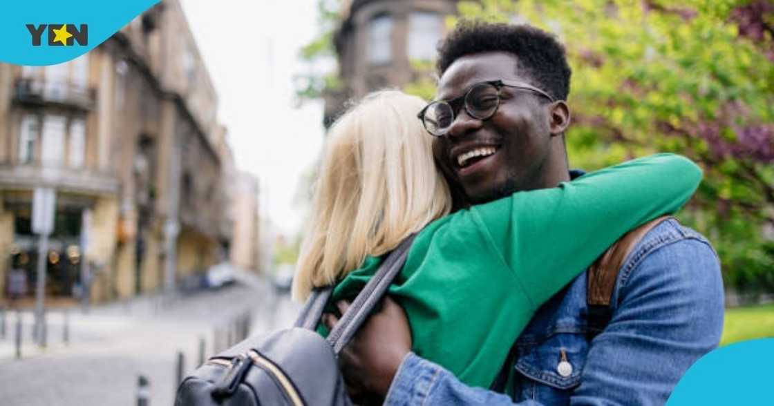 Ghanaian man, beautiful, obroni lady, girlfriend, Terminal 3, Kotoka International Airport