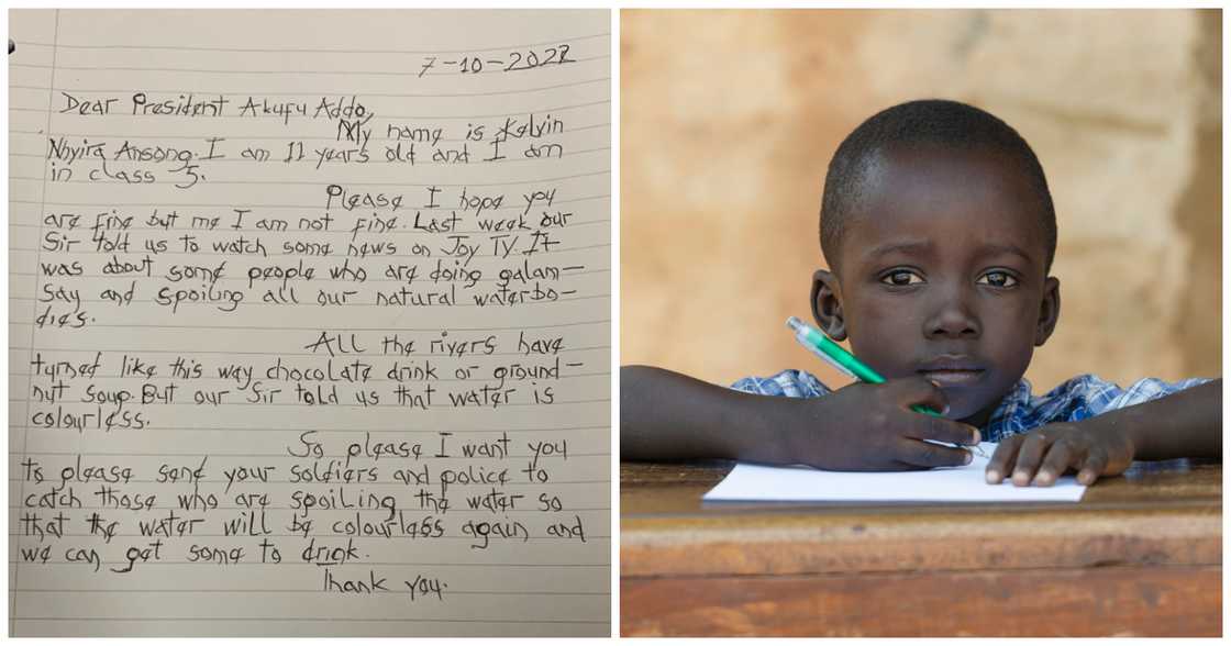 Ghanaian boy writes emotional letter to Akufo-Addo