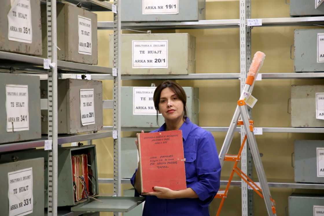 Gentiana Sula, who heads the authority that looks after the Sigurimi archive Gentiana Sula, who heads the authority that looks after the Sigurimi archive