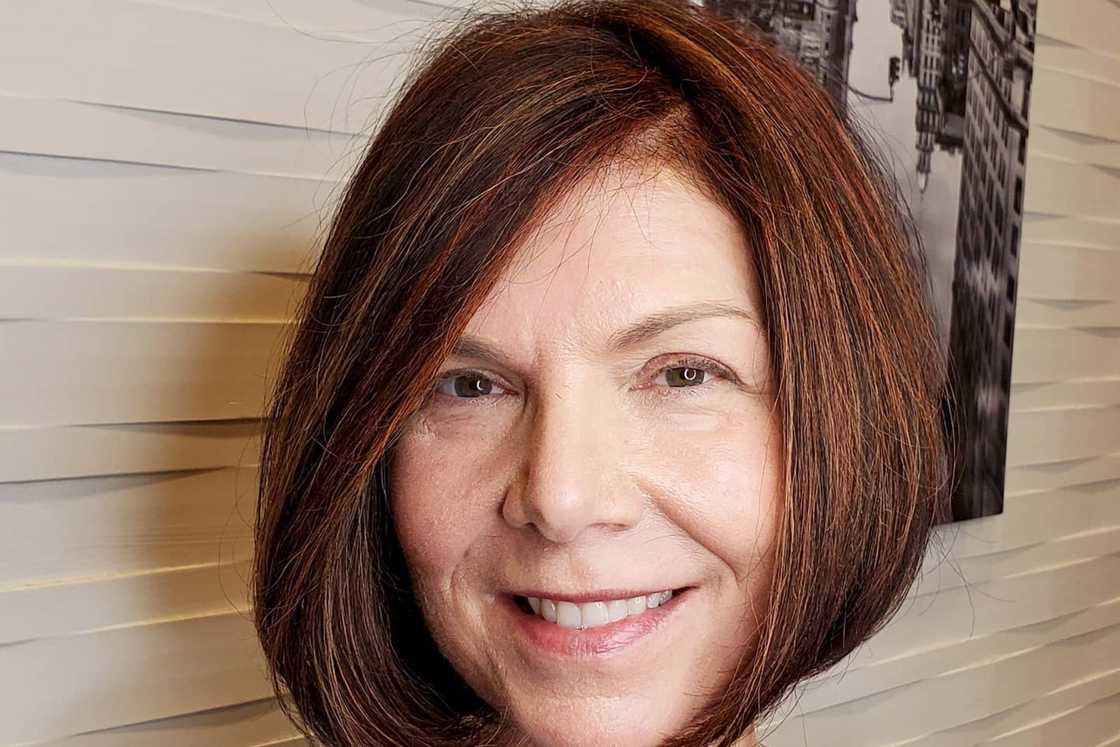 A woman with a wonderful bob haircut A woman with a wonderful bob haircut