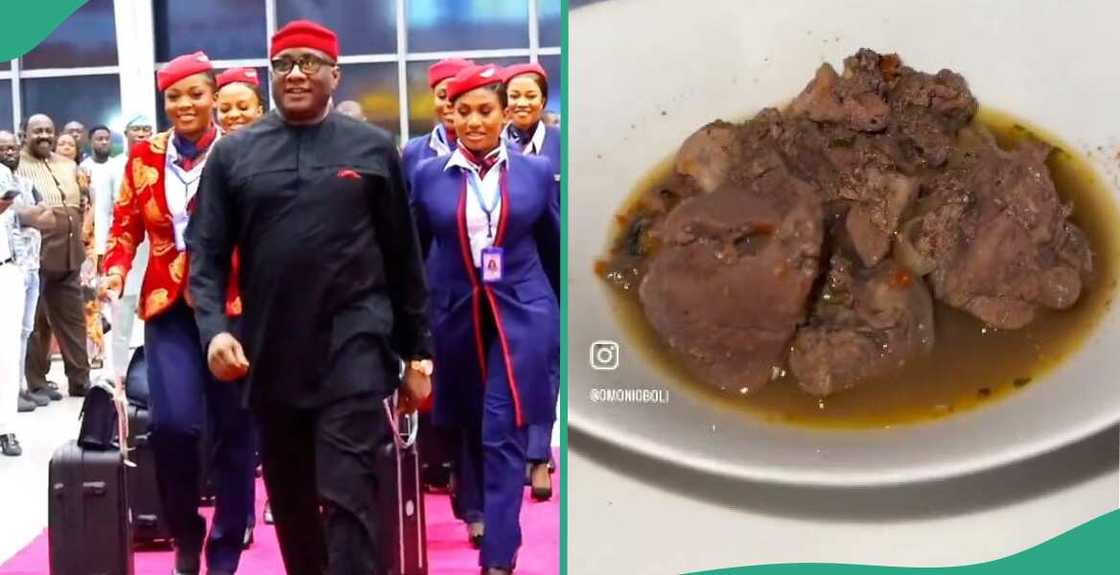 Video as man hints at funny plan after seeing food being served on Air Peace flight Video as man hints at funny plan after seeing food being served on Air Peace flight
